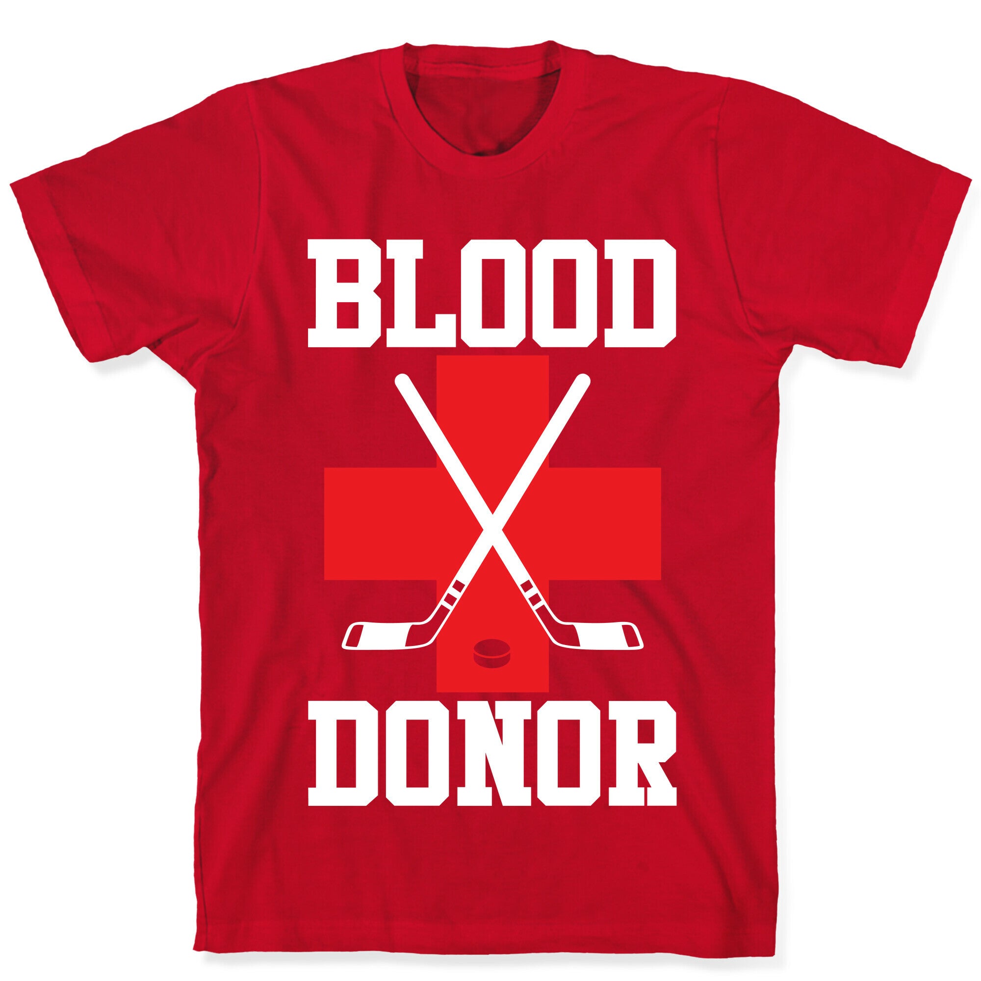 Blood Donor Hockey T-Shirt